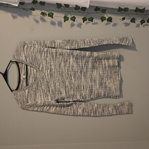 Sonoma Grey and Beige Cable Knit Sweater